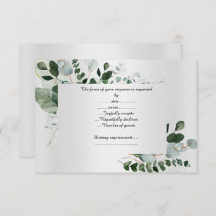 SILVER BOTANICAL RESPONSE CARD