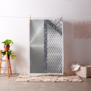 Silver Brick Fabric