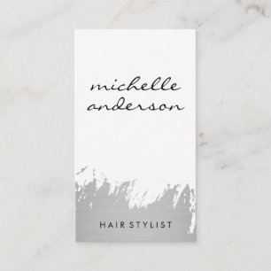 Silver Brushed / Appointment Card
