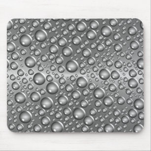 silver brushed balls mouse pad