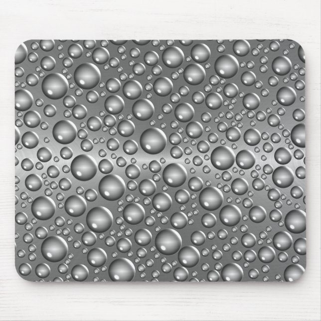 silver brushed balls mouse pad (Front)