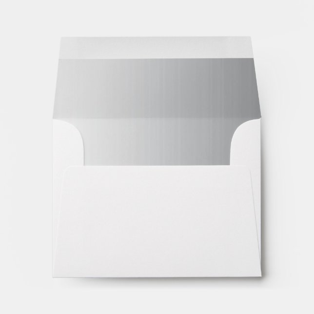 Silver Brushed Metal Custom Envelope (Back (Bottom))