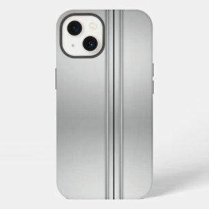 Silver Brushed Metal Doors iPhone Case