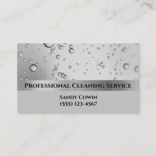 Silver Bubbles Professional Cleaning Services Business Card