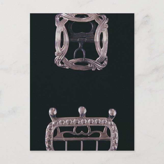 Silver buckles, English, late 18th century Postcard (Front)