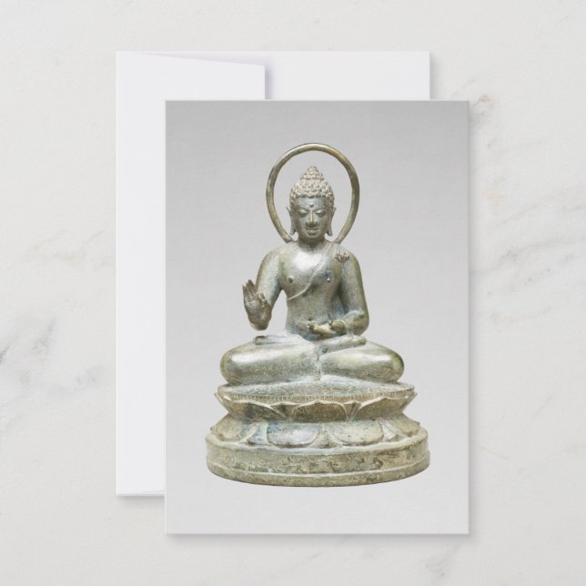 Silver Buddha Fine Art Photography Thank You Card (Front)