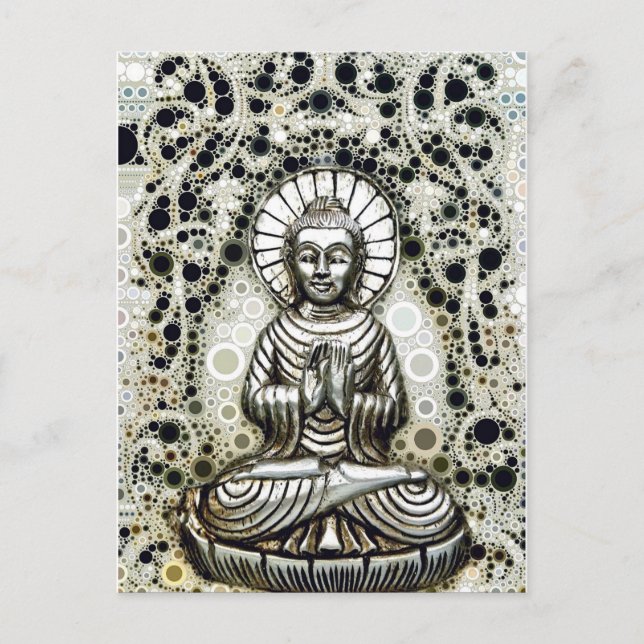 Silver Buddha Postcard (Front)