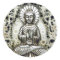 Silver Buddha Stickers