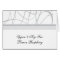 Silver Buffet Menu Tent/Table Card