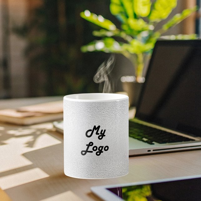 Silver business logo rectangular coffee mug (Creator Uploaded)