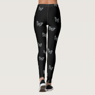 Silver Butterflies Leggings