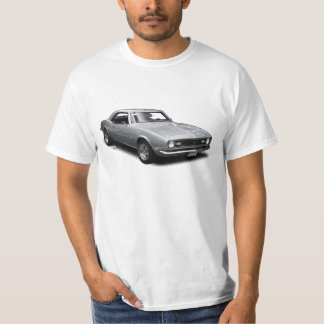 Silver Camaro on White T-Shirt