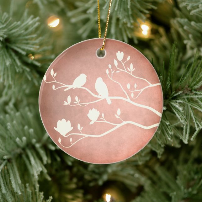 Silver Candelabra (copper) - Ceramic Ornament (Tree)