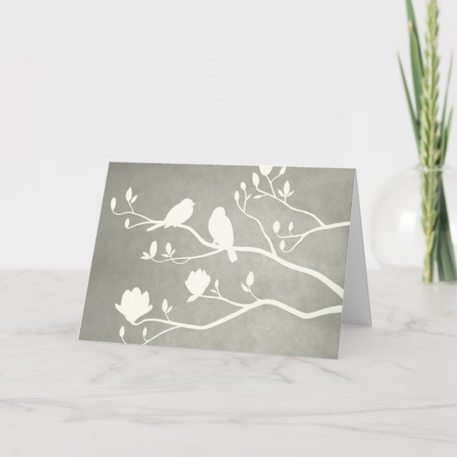 'Silver Candelabra' - Folded Thank You Card (Front)