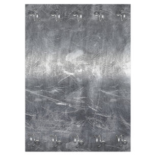 Silver Capricorn Zodiac Symbol Steel Style Tablecloth