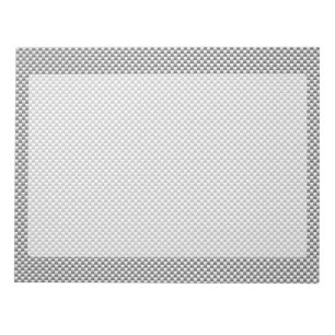 Silver Carbon Fibre Style Print Notepad