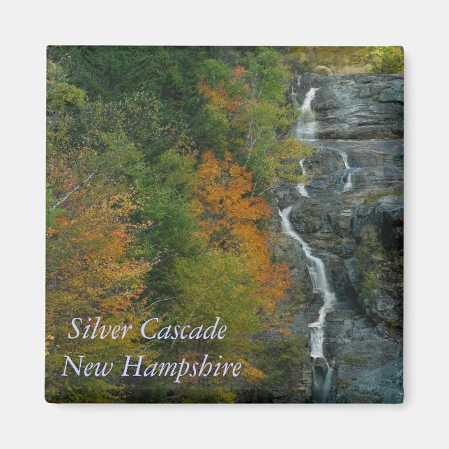 Silver Cascade NH   Magnet (Front)