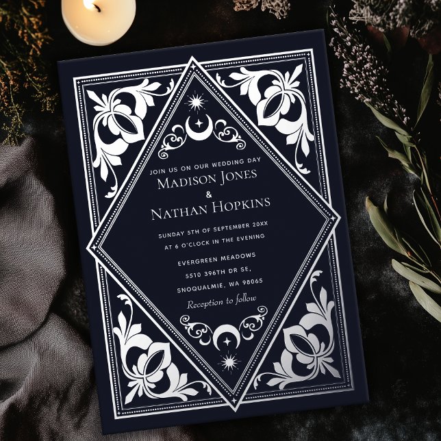 Silver Celestial Art Nouveau Tarot Gothic Wedding  (Creator Uploaded)