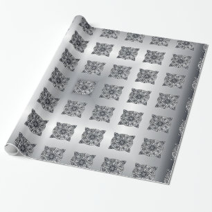 Silver Celtic Knot Customisable Wrapping Paper