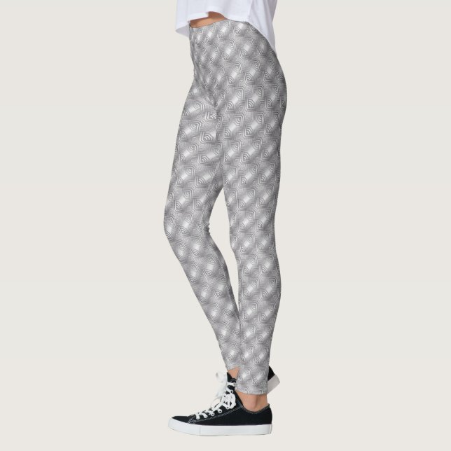 Silver Celtic Pattern Leggings (Left)