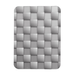 Silver Checkers Magnet