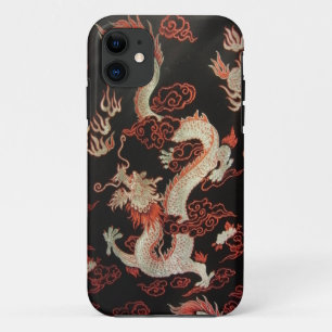 Silver Chinese Dragon iPhone 11 Case