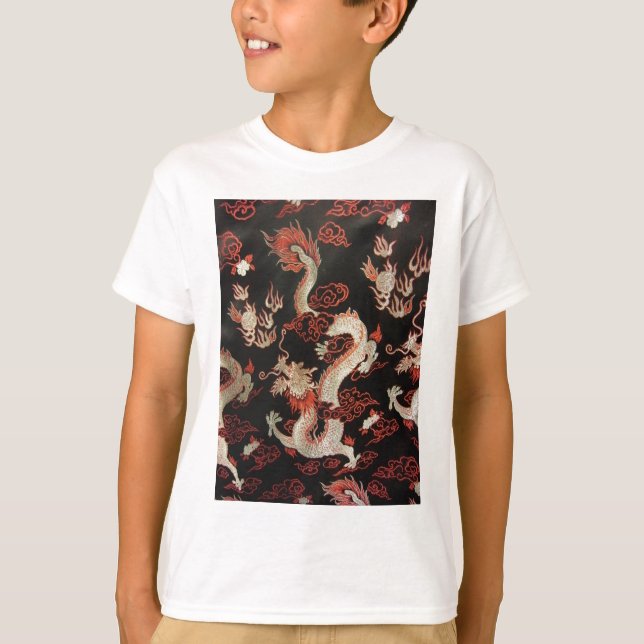 Silver Chinese Dragon T-Shirt (Front)