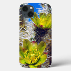 Silver Cholla Cactus Wildflowers iPhone 13 Case