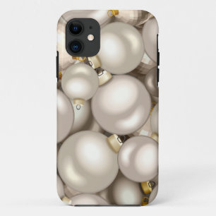 silver christmas ornaments iPhone 11 case