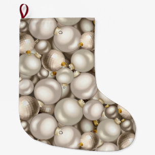 silver christmas ornaments xmas stocking