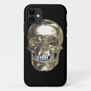 Silver Chrome Skull iPhone 5G  Case