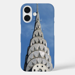 Silver Chrysler Building iPhone 16 Case