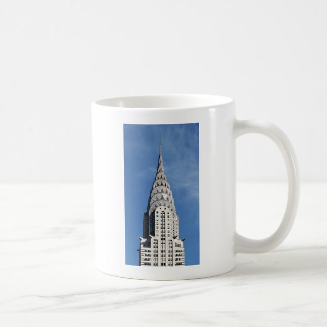 Silver Chrysler Building Coffee Mug (Right)