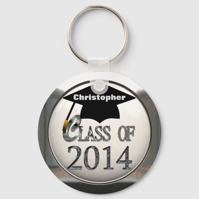 Silver Class Of 2014 Keychain (Front)