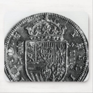 Silver coin mouse pad