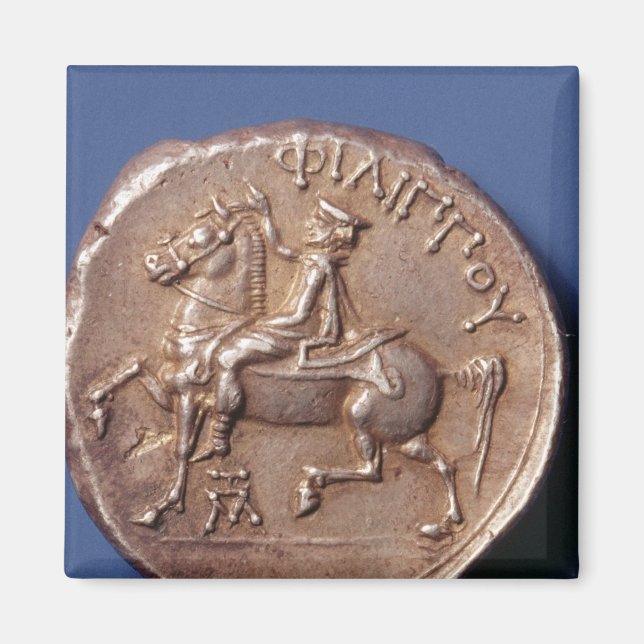 Silver coin of Philip II of Macedon Magnet (Front)