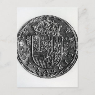 Silver coin postcard