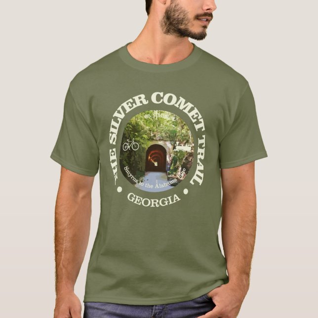 Silver Comet Trail (cycling c) T-Shirt (Front)