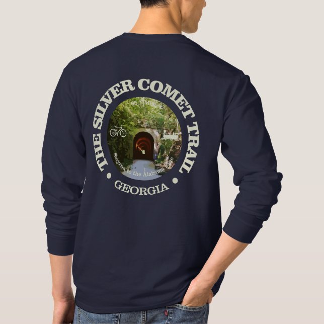 Silver Comet Trail (cycling c) T-Shirt (Back)