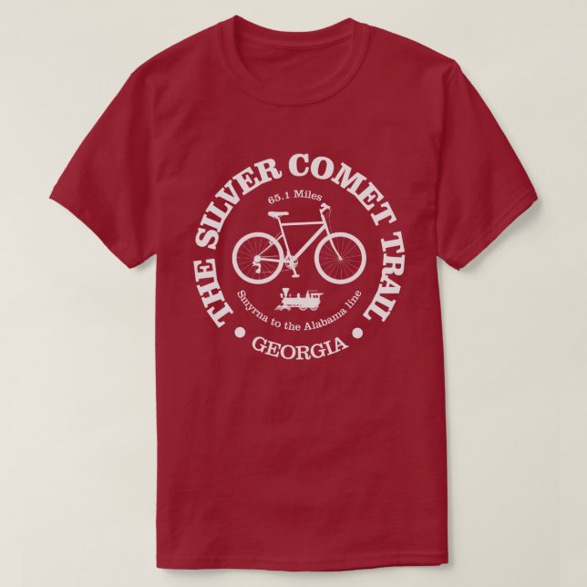 Silver Comet Trail (cycling) T-Shirt (Design Front)