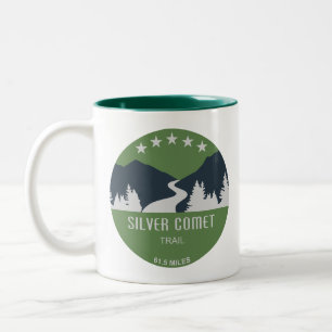 Silver Comet Trail Georgia Two-Tone Coffee Mug