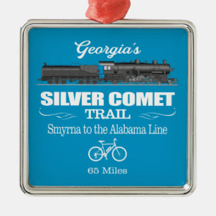 Silver Comet Trail (RT2) Metal Ornament
