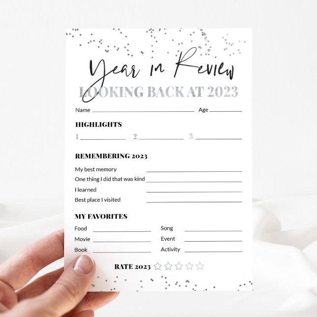 Silver Confetti 2023 Year in Review Reflections (Creator Uploaded)