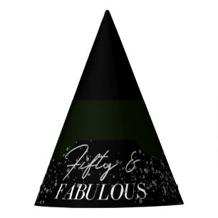 Silver Confetti 50 and Fabulous Party Hat