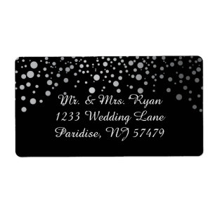 Silver Confetti Dots DIY Background Colours