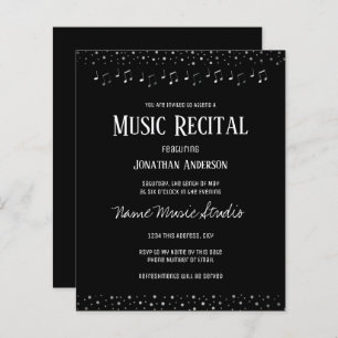 Silver Confetti Music Recital Budget
