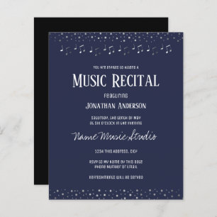 Silver Confetti Music Recital Budget