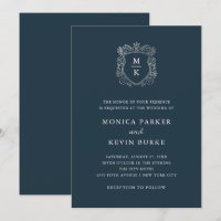 Silver Crest | Elegant Midnight Blue Wedding