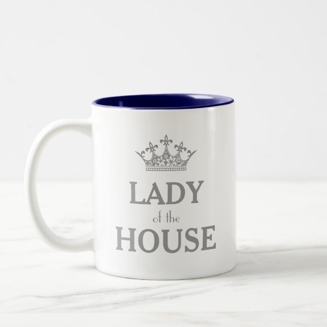 Silver Crown Lady of the House Two-Tone Coffee Mug (Left)