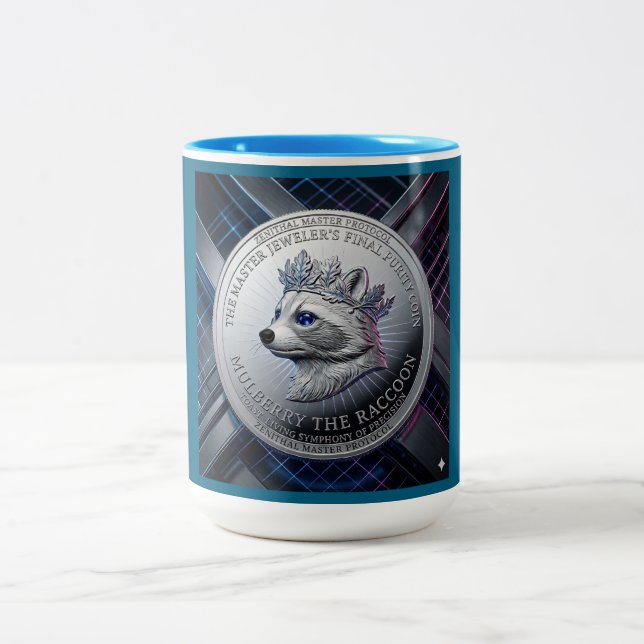 Silver Crowned Two-Tone Coffee Mug (Center)